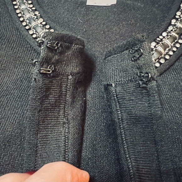 Open Cardigan Embellished‎ Cotton Blend Sz L EUC Peter Nygard - Picture 7 of 12